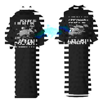 私はシーラカンスが本当に好きです Tシャツ - Kawaiitshirt