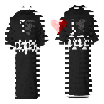 私はパパ 最高 お父さん 父 息子 娘 衣装 ハートが大好きです I Love Papa Tシャツ - Kawaiitshirt