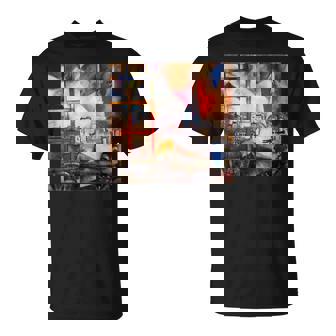 窓を通るパリ マルク・シャガール Tシャツ - Kawaiitshirt