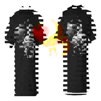 筋肉バナナリフティングジャイアントアップル Tシャツ - Kawaiitshirt