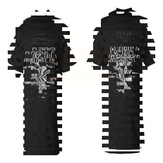 米国 アメリカン イーグル アメリカ国旗 パトリオット Usa メンズ ホワイト Tシャツ - Kawaiitshirt