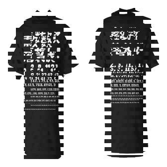 素数を数えて落ち着くんだ！ 数学者 ジョーク ウケ狙い お笑い好き ギャグ好き ジョーク好き 数学 おもしろ ネタ Tシャツ - Kawaiitshirt