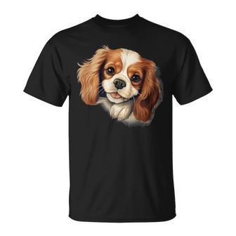 素敵で面白い覗き見犬 キャバリアキングチャールズスパニエル Tシャツ - Kawaiitshirt