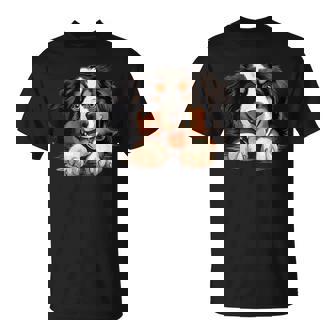 素敵で面白い覗き見犬 バーニーズマウンテンドッグ Tシャツ - Kawaiitshirt