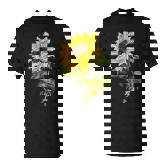 素敵なかわいいヒマワリの植物の花のアートワーク Tシャツ - Kawaiitshirt