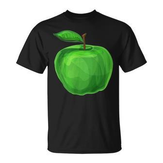 美しい青りんごを彩った果物や果物のりんご。 Tシャツ - Kawaiitshirt