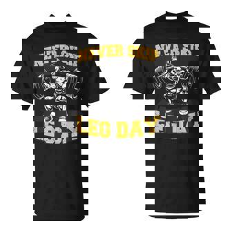 脚の日をスキップすることはありません 面白いワークアウト ジム メンズ ボディビル Tシャツ - Kawaiitshirt