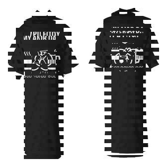 自転車 面白い ロードバイク 面白い サイクリスト 今日の私の計画 Tシャツ - Kawaiitshirt