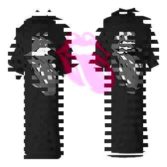 舌を広げた唇 Tシャツ - Kawaiitshirt