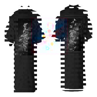 花 高音記号 銀河 宇宙 天の川 Tシャツ - Kawaiitshirt
