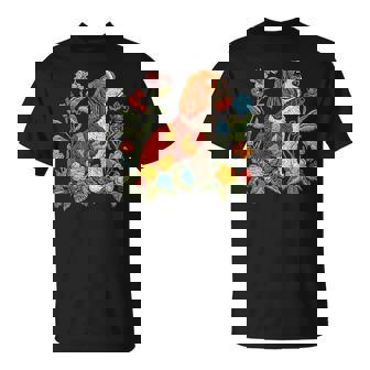 花柄 キャバリア王 チャールズ スパニエル キュート ママ 母の日 Tシャツ - Kawaiitshirt