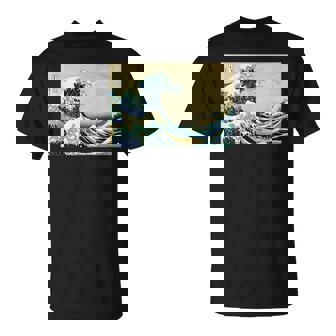 葛飾 北斎 神奈川沖浪裏 有名なヴィンテージアート スタイリッシュ Tシャツ - Kawaiitshirt