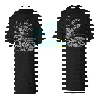 葛飾 北斎 神奈川沖浪裏 有名なヴィンテージアート スタイリッシュ Great Wave Hokusaitylish Tシャツ - Kawaiitshirt