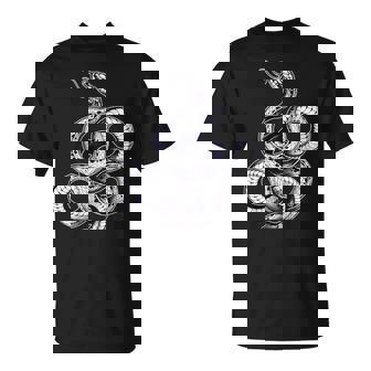 蛇蛇スリザリングブラックワーク Tシャツ - Kawaiitshirt