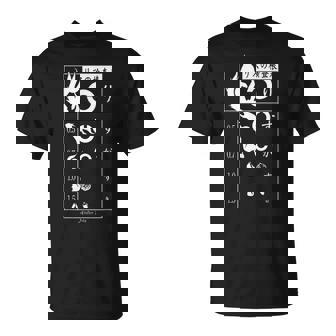 視力検査 おもしろ デザイン リス Tシャツ - Kawaiitshirt