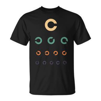 視力検査眼鏡屋面白いレトロヴィンテージ Tシャツ - Kawaiitshirt