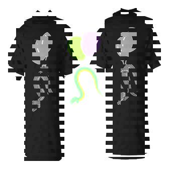 誕生日バルーン付き蛇 Tシャツ - Kawaiitshirt