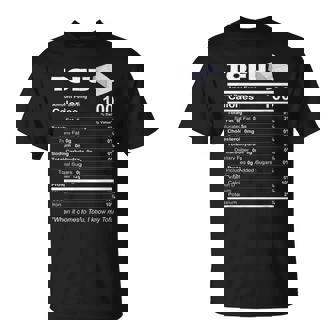 豆腐栄養成分 おもしろ食品 ビーガン ベジタリアンプロテイン Tシャツ - Kawaiitshirt