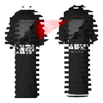 赤黒アナーキーフラッグtシャツ Tシャツ - Kawaiitshirt