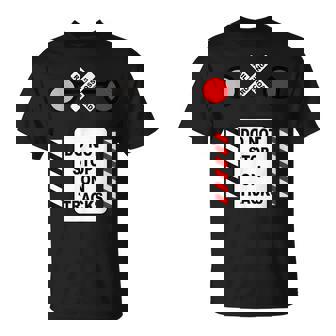 踏切サイン ハロウィン コスチューム 鉄道 電車 Tシャツ - Kawaiitshirt