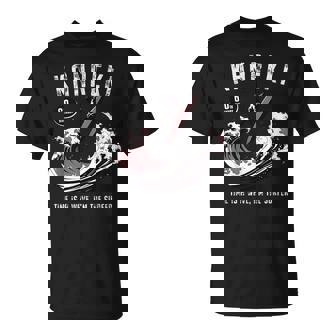 還暦祝い サーフィン 波 海好き 父 男性 女性 60歳 Time Is A Wave I'm Theurfer Tシャツ - Kawaiitshirt