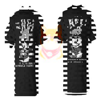 還暦祝い 犬 柴犬 サングラス 父 男性 女性 母 犬好き 還暦 お祝い 60歳 おもしろ おもろい Tシャツ - Kawaiitshirt