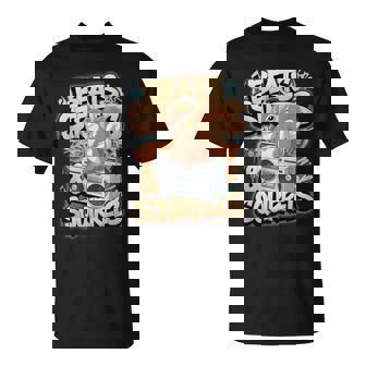 都市公園の都会のリス スタイリッシュで楽しいどんぐりアドベンチャー Tシャツ - Kawaiitshirt