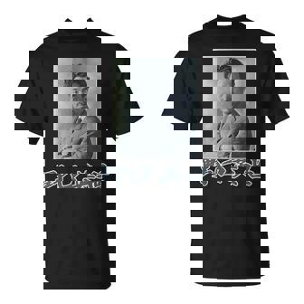 野口英世（日本の偉人）歴史上の人物 写真 肖像【変なデザイン屋さん】面白い Tシャツ - Kawaiitshirt