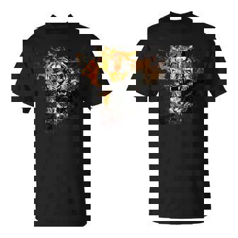 野生動物愛好家のためのアングリータイガー グラフィック Tシャツ - Kawaiitshirt