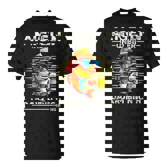 釣り人の服 面白いことわざ釣りとビールサーモンデザイン Tシャツ - Kawaiitshirt