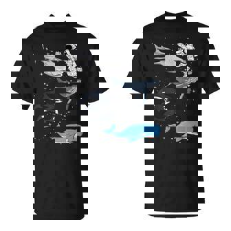 銀河 宇宙 ジンベエザメ シロイルカ ザトウクジラ 海洋 オルカ クジラ Tシャツ - Kawaiitshirt