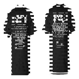 面白い Intj ソーシャルバッテリー 内向的 直感的 パーソナリティ Tシャツ - Kawaiitshirt