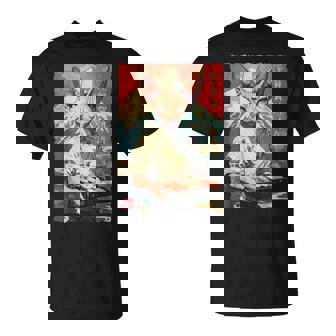 面白い かわいい 和食 アニメ アート スフィンクス 猫 寿司 シェフ Tシャツ - Kawaiitshirt