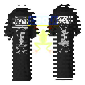 面白い コキ カエル 食べ物 プエルトリコ ゴヤ ラテン コミダ ボリクア Tシャツ - Kawaiitshirt