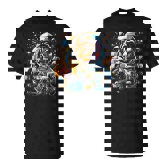 面白い サイケデリック 猿 宇宙飛行士 グラフィック メンズ Tシャツ - Kawaiitshirt