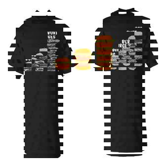 面白い バーグ バーガー バージェスト バーガー ハンバーガー チーズバーガー Tシャツ - Kawaiitshirt