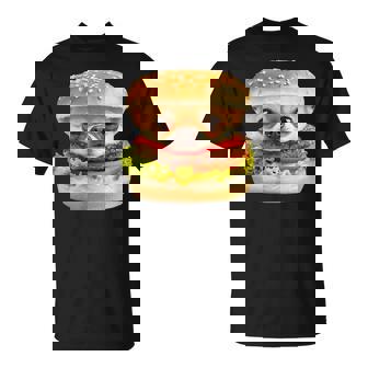 面白いtシャツ チワワ 犬 イヌ ハンバーガー メンズ 犬好き グッズ かわいい おもしろ 面白い 服 ネタ Tシャツ - Kawaiitshirt