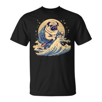 面白いtシャツ パグ 浮世絵 イヌ わんこ メンズ 犬好き グッズ おもしろ 面白い 服 ネタ わんこ Tシャツ - Kawaiitshirt