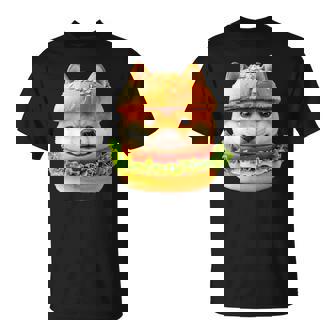 面白いtシャツ 柴犬 犬 イヌ ハンバーガー メンズ 犬好き グッズ かわいい おもしろ 面白い 服 ネタ Tシャツ - Kawaiitshirt