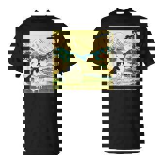 面白いtシャツ 猫 ネコ 温泉 メンズ 猫好き グッズ おもしろ 面白い 服 ネタ 猫の下僕 浮世絵 Tシャツ - Kawaiitshirt