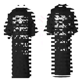 面白いtシャツ 野球 ベースボール 視力検査 おもしろ 服 ネタ メンズ 野球部 おもしろグッズ 大人 子供 Tシャツ - Kawaiitshirt