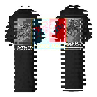 面白いtシャツ 馬tシャツ 競馬 馬 レース 乗馬 ジョッキー メンズ おもしろ 面白い グッズ ネタ 男性用 レトロ Tシャツ - Kawaiitshirt