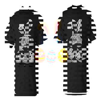 面白いイースタービデオゲームコントローラーと卵 Tシャツ - Kawaiitshirt
