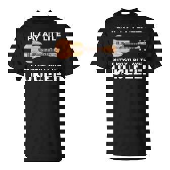 面白いウクレレ服ギターワードプレイ Tシャツ - Kawaiitshirt