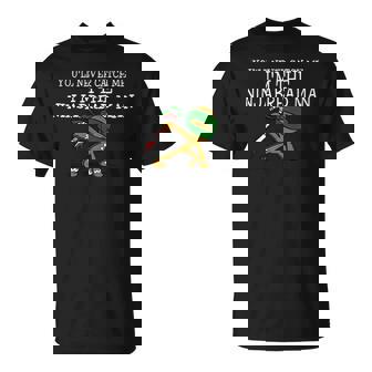 面白いクリスマス忍者ジンジャーブレッドマン Tシャツ - Kawaiitshirt