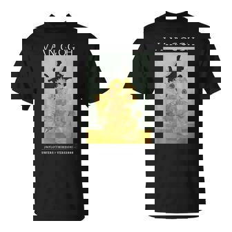 面白いゴッホ ひまわり 猫 ミーム ゴッホ アートグラフィック Tシャツ - Kawaiitshirt