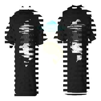 面白いサカバンバスピス フィッシュミーム Ufo アブダクション Tシャツ - Kawaiitshirt