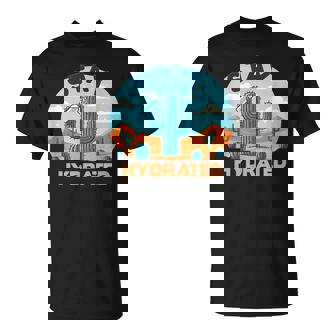 面白いサボテンの水やり-水分補給 Tシャツ - Kawaiitshirt