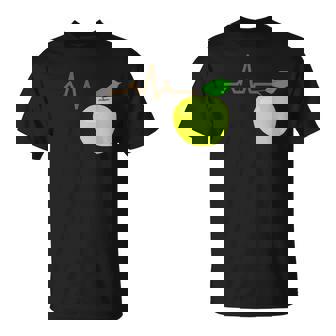 面白いハートビートekgアップルフルーツフルーツアップルギフト Tシャツ - Kawaiitshirt