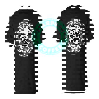 面白いパグ&コーヒー Tシャツ - Kawaiitshirt